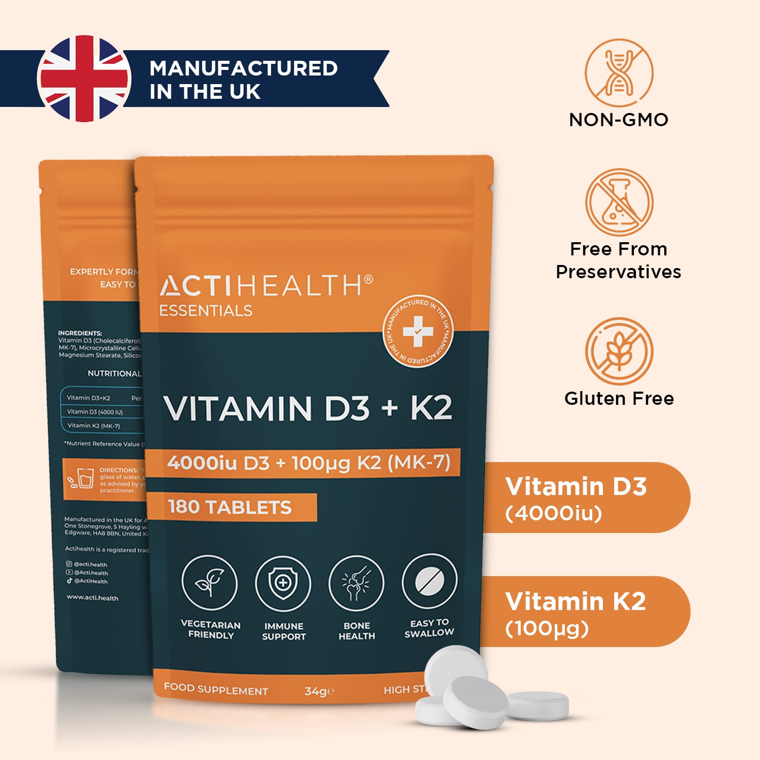 VITAMIN D3 + K2