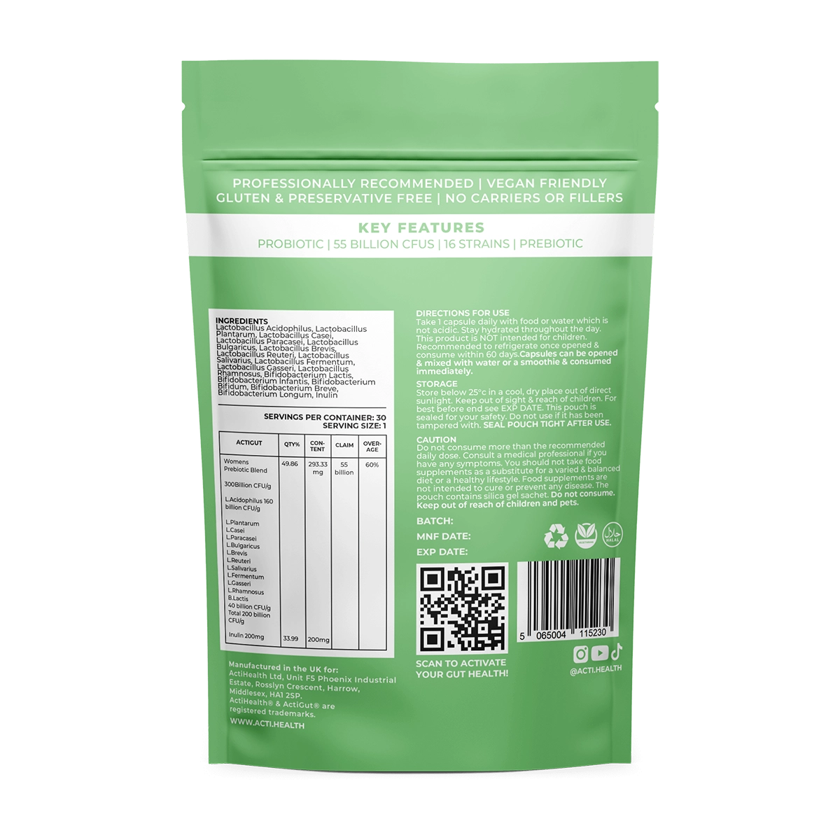 ACTI GUT – Best Synbiotic Supplement for Gut Health - thumbnail 2